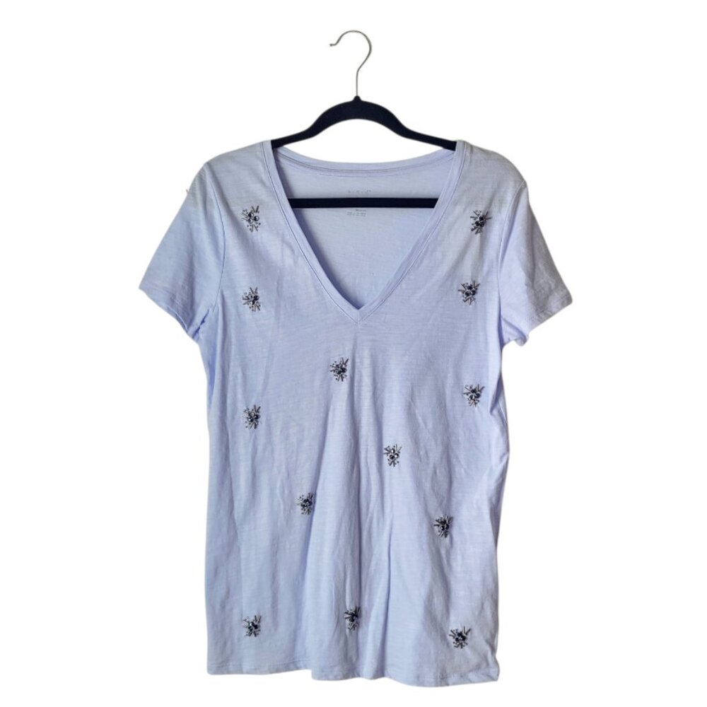 A New Day Sequin Embellished V-neck Top